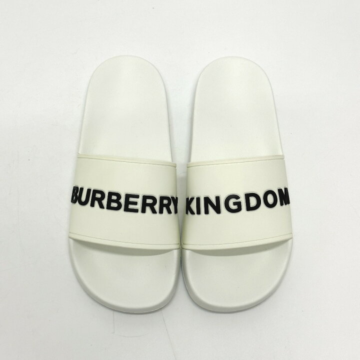 楽天市場】BURBERRY バーバリー バイカラー ビーチサンダル ロゴ 