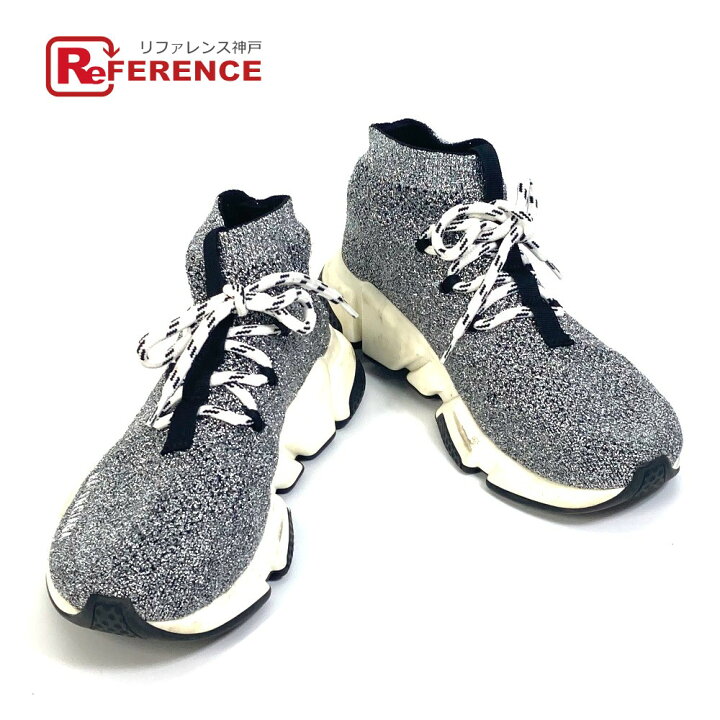 楽天市場】BALENCIAGA バレンシアガ ラメ/ロゴ スピード トレーナー 