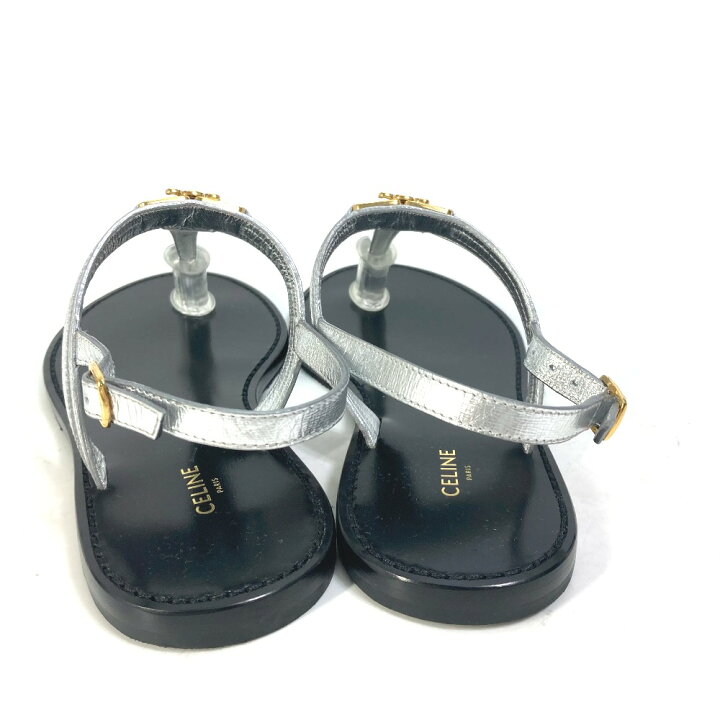 楽天市場】CELINE セリーヌ トリオンフ トング フラット ベルト  