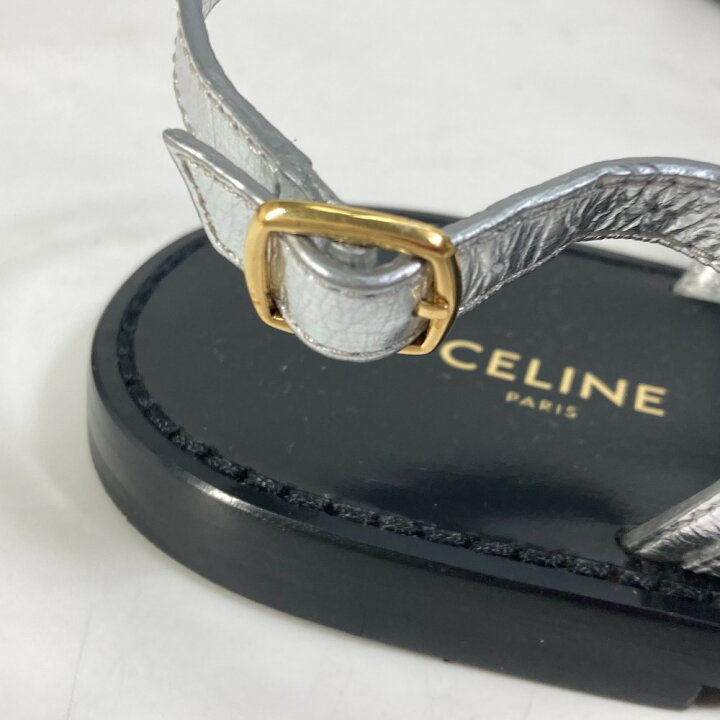 楽天市場】CELINE セリーヌ トリオンフ トング フラット ベルト  