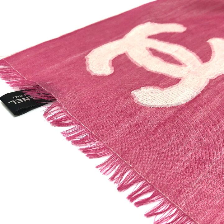 楽天市場】CHANEL シャネル CC ココマーク カメリア フリンジ ストール 