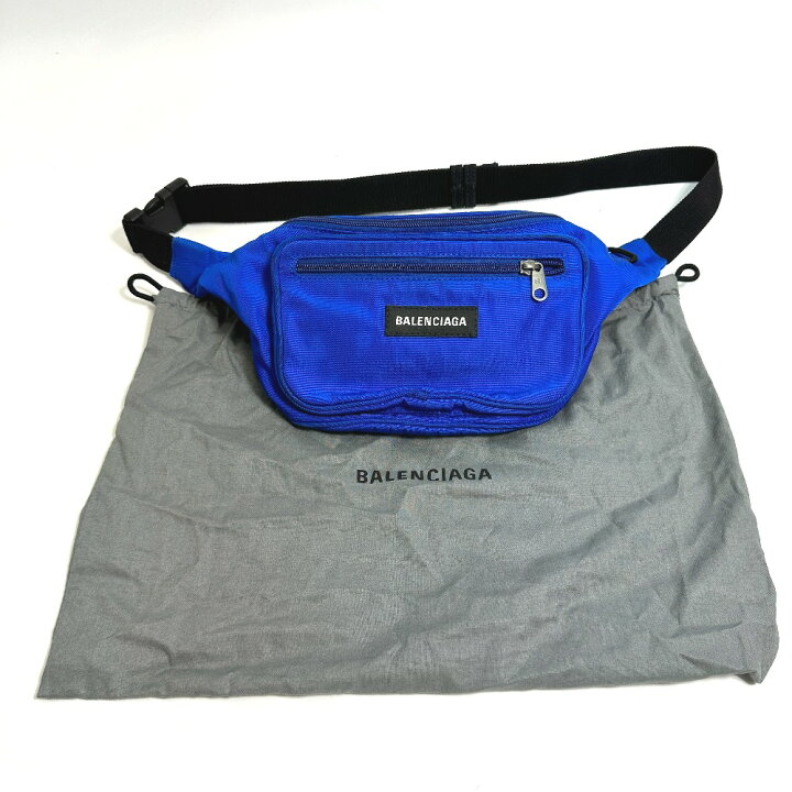 楽天市場】BALENCIAGA バレンシアガ 482389 ウエストバッグ ロゴ 