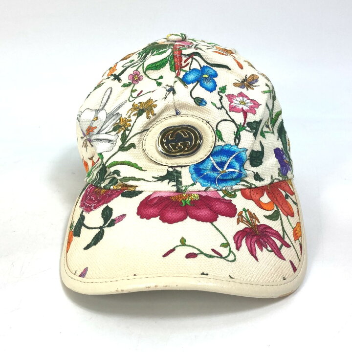 楽天市場】GUCCI グッチ GG 花柄 フラワーーフローラ 帽子 