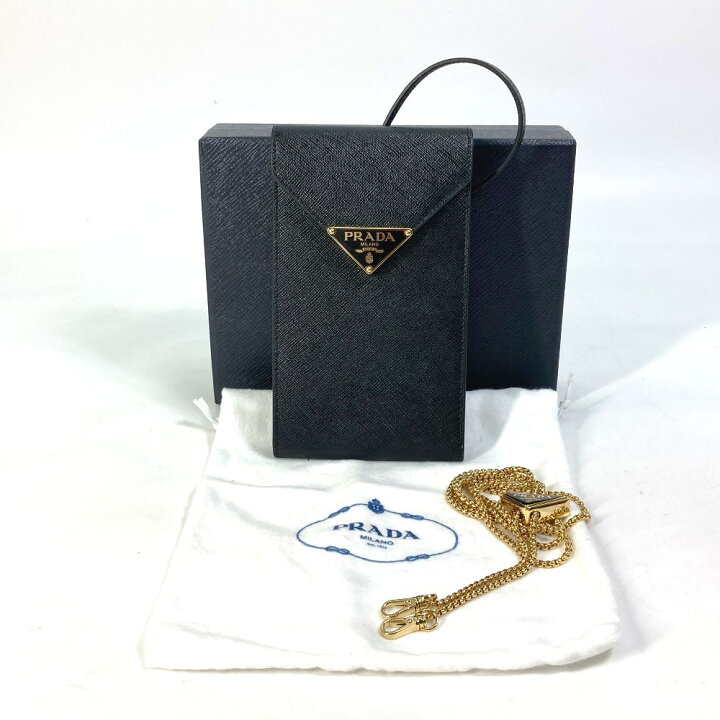 楽天市場】PRADA プラダ 1BP050 ミニバッグ スマホポーチ チェーン 