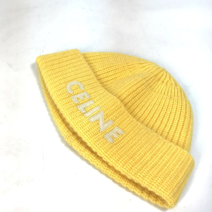 楽天市場】CELINE セリーヌ 2A61W535Q ロゴ エンブロイダリー ビーニー  