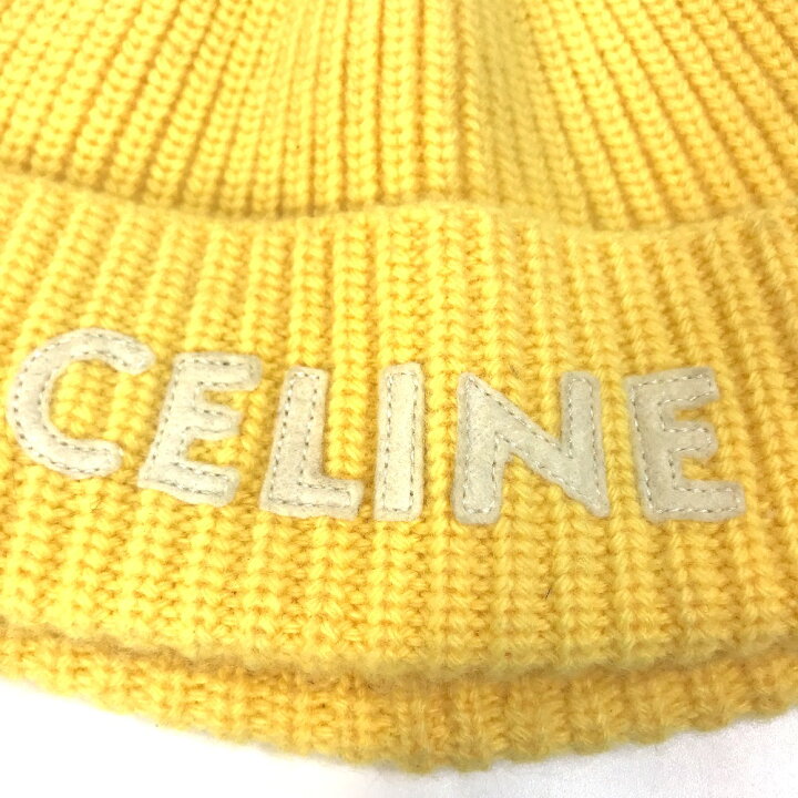 楽天市場】CELINE セリーヌ 2A61W535Q ロゴ エンブロイダリー ビーニー  