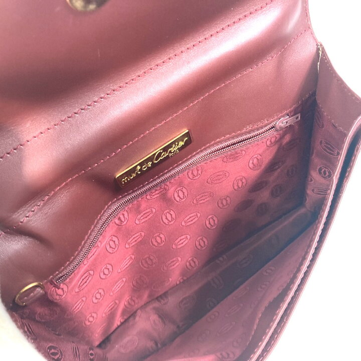 楽天市場】CARTIER カルティエ マストライン フラップ クラッチバッグ 