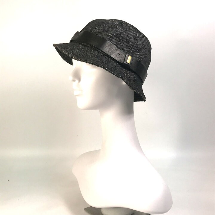 楽天市場】GUCCI グッチ GG デニム 帽子 バケット ハット GGキャンバス 