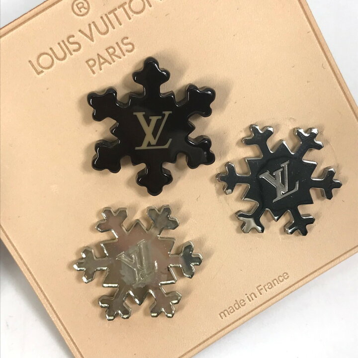 楽天市場】LOUIS VUITTON ルイヴィトン M65390 雪の結晶 キット ピンズ 