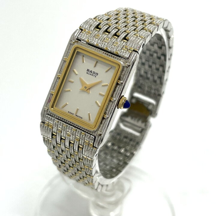 楽天市場】RADO ラドー 133.9026.2 スクエア クォーツ 腕時計 SS/GP  