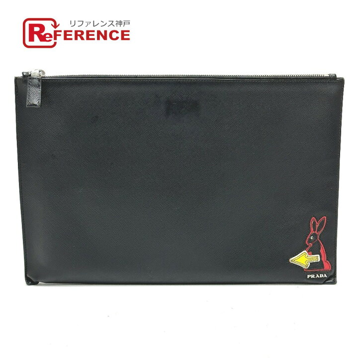 楽天市場】PRADA プラダ 2NG001 ロゴ ラビット カバン クラッチバッグ 