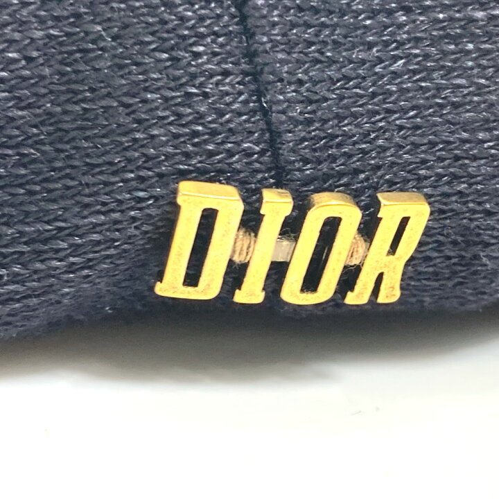 楽天市場】Dior ディオール 92ETD910A180 ロゴ 帽子 ベレー帽 麻 