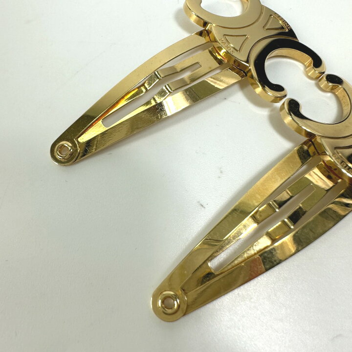 楽天市場】CELINE セリーヌ トリオンフ スナップ ヘアクリップ ヘア  