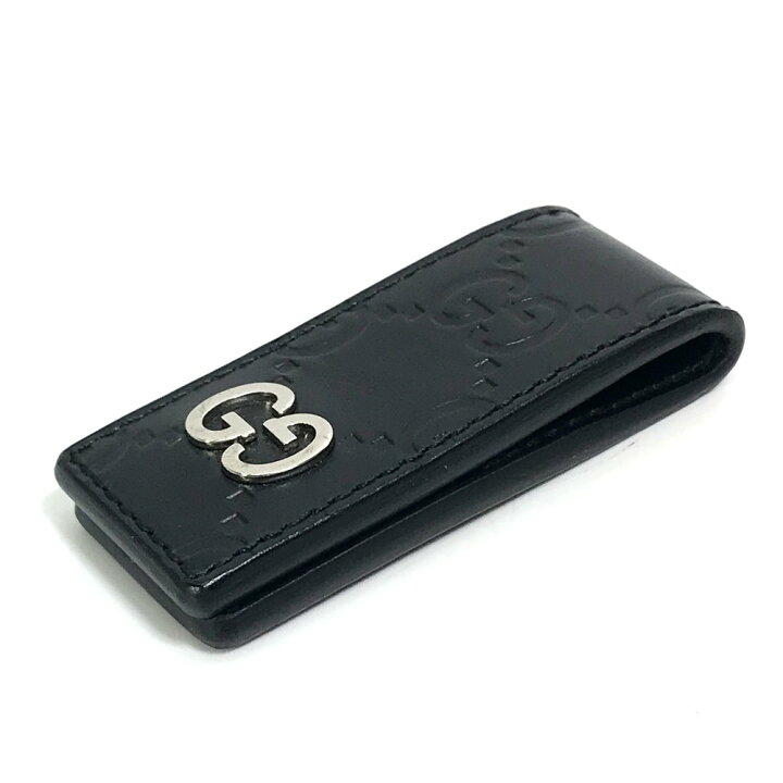 GUCCI 522914 グッチ アニマリエ ビー レザー マネークリップ 
