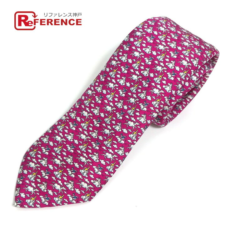 楽天市場】HERMES エルメス 雲 ホース 総柄 ファッション小物 ネクタイ  