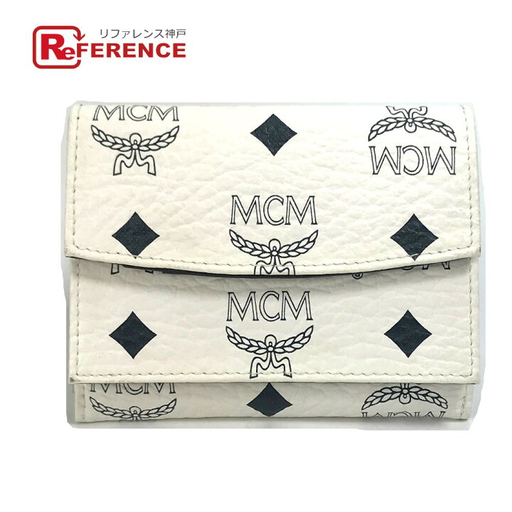 楽天市場】MCM エムシーエム ロゴグラム レザー 3つ折り ウォレット 3  