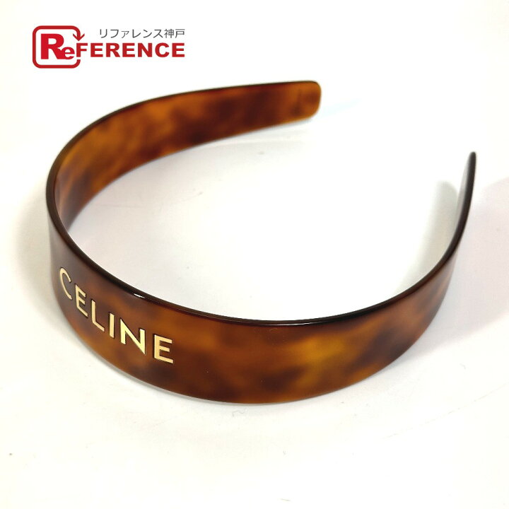 楽天市場】CELINE セリーヌ 46Y376CEA ロゴ ヘッドバンド ヘアバンド  