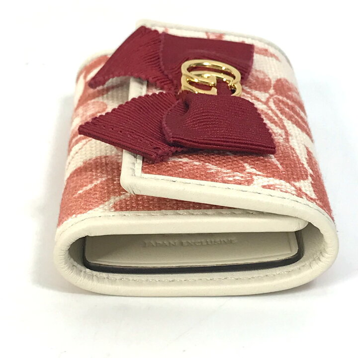 楽天市場】GUCCI グッチ 435818 リボン ハーバリウム 6連 三つ折り 