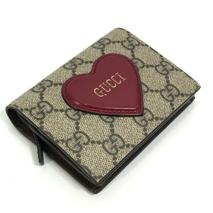 楽天市場】GUCCI グッチ 648848 GG ハートモチーフ 財布 2つ折り財布 