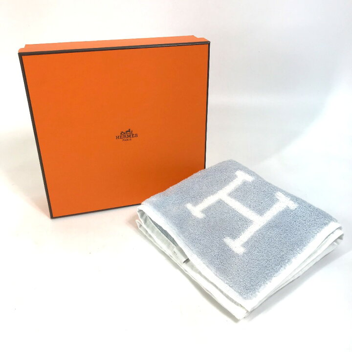 楽天市場】HERMES エルメス Hロゴ アヴァロン ハンドタオル タオル  