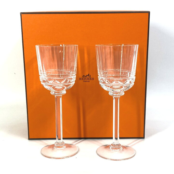 楽天市場】HERMES エルメス 赤ワイングラス イスケンダー 二脚 ペア 