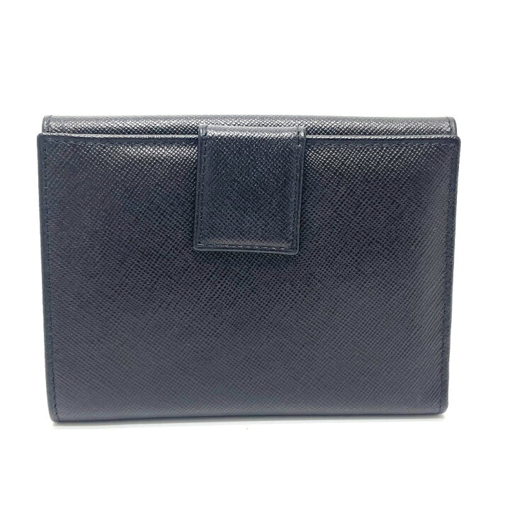 楽天市場】PRADA プラダ M523 トライアングルロゴ コンパクト 2つ折り 