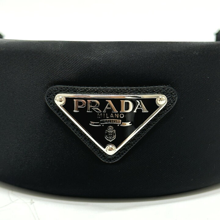 楽天市場】PRADA プラダ トライアングルロゴ ヘアアクセサリー ヘア  