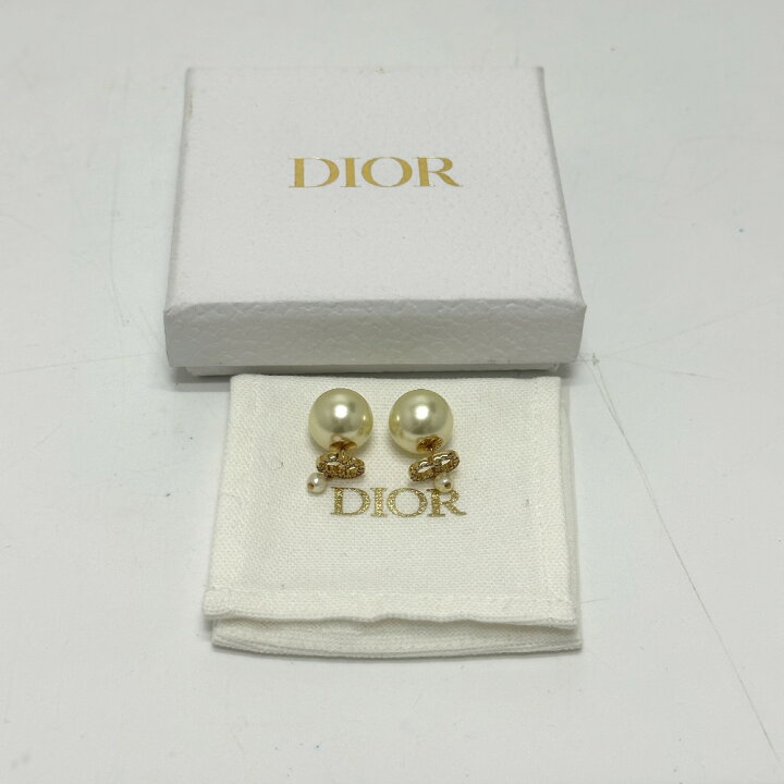 楽天市場】Dior ディオール ロゴ CD トライバル フェイクパール  