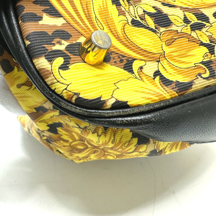 楽天市場】VERSACE ヴェルサーチ ヴィンテージ レオパード 巾着 豹柄 