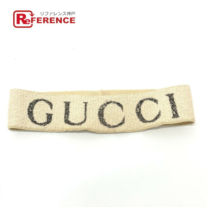 楽天市場】GUCCI グッチ 491820 エラスティック ロゴ ヘアアクセサリー 
