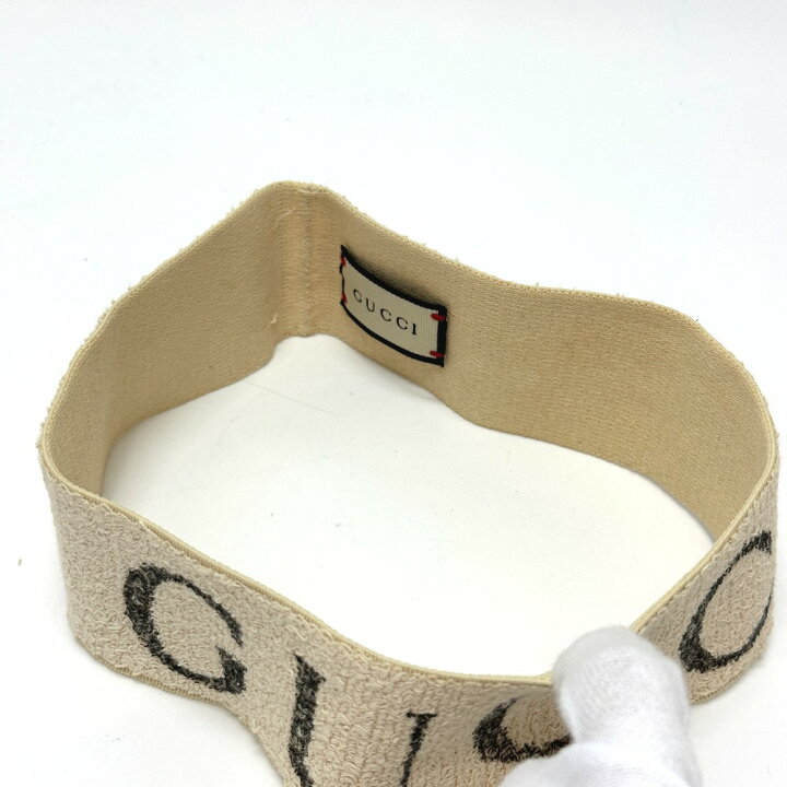 楽天市場】GUCCI グッチ 491820 エラスティック ロゴ ヘアアクセサリー 