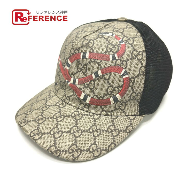 楽天市場】GUCCI グッチ 426887 GGスプリーム スネーク プリント 帽子  