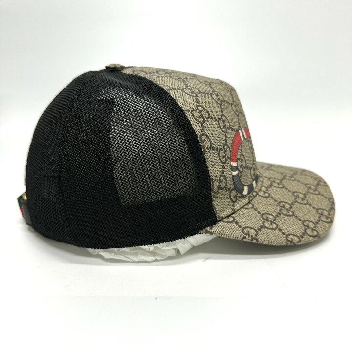 楽天市場】GUCCI グッチ 426887 GGスプリーム スネーク プリント 帽子 