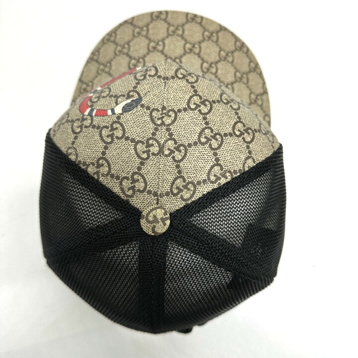 楽天市場】GUCCI グッチ 426887 GGスプリーム スネーク プリント 帽子 