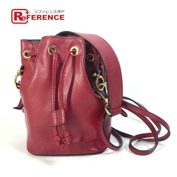 楽天市場】FENDI フェンディ 8BS010 FF金具 巾着 バケツ ミニ モン  