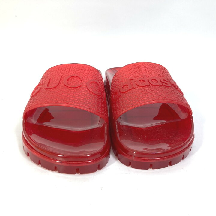 楽天市場】GUCCI グッチ 721229 ロゴ 靴 クリア スライド アディダス  