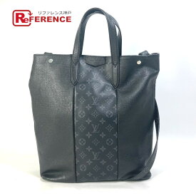 LOUIS VUITTON ルイヴィトン M30431 タイガラマ シティトート 2WAY ショルダーバッグ 斜め掛け ハンドバッグ トートバッグ タイガレザー /モノグラムエクリプスキャンバス メンズ ブラック 【中古】