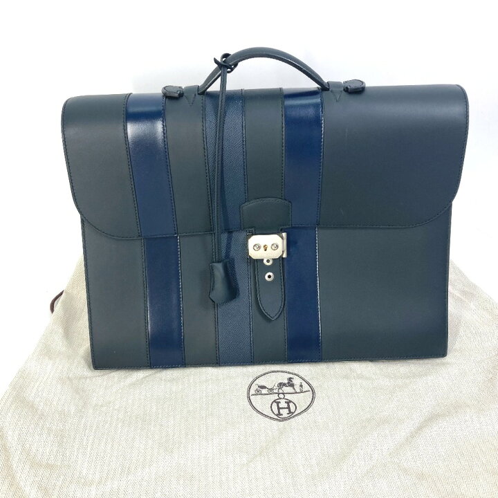 楽天市場】HERMES エルメス ブリーフケース サックアデペッシュ38  