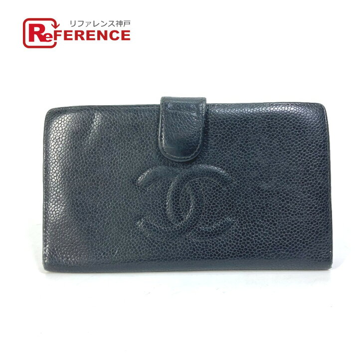 楽天市場】CHANEL シャネル CC ココマーク ロゴ がま口 二つ折り財布 2 