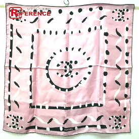 CHANEL シャネル G23 ココマーク ロゴ CC ストール ショール スカーフ シルク レディース ピンク 【中古】