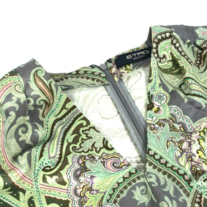 楽天市場】ETRO エトロ アパレル ペイズリー柄 袖あり ワンピース  
