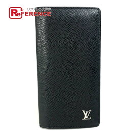 LOUIS VUITTON ルイヴィトン M30285 タイガ ポルトフォイユ ブラザ 2つ折り 長財布 タイガレザー メンズ ブラック 【中古】