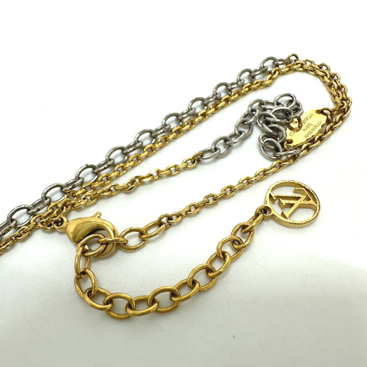 楽天市場】LOUIS VUITTON ルイヴィトン M68074 ネックレス ロゴマニア 