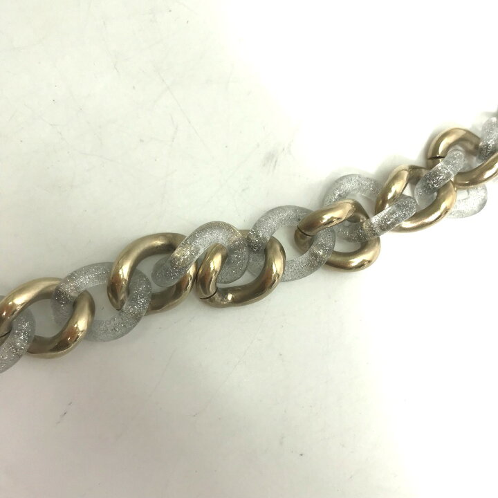 楽天市場】CHANEL シャネル 17K CC ココマーク チェーン ラメ ベルト  