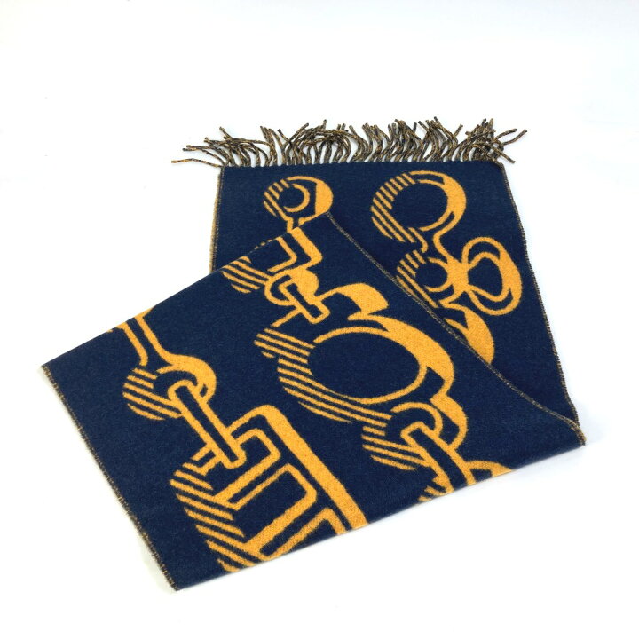 楽天市場】HERMES エルメス ドレ バックル フリンジ マフラー カシミヤ  