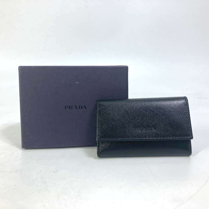楽天市場】PRADA プラダ M25U 鍵 ロゴ 6連 キーケース サフィアーノ 