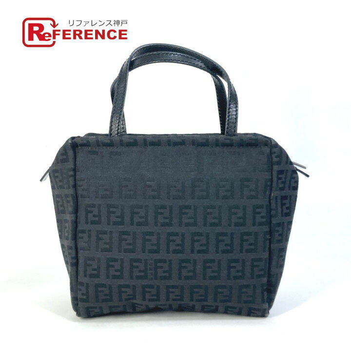 フェンディ FENDI アクセサリーポーチズッキーノミニハンドバッグ黒