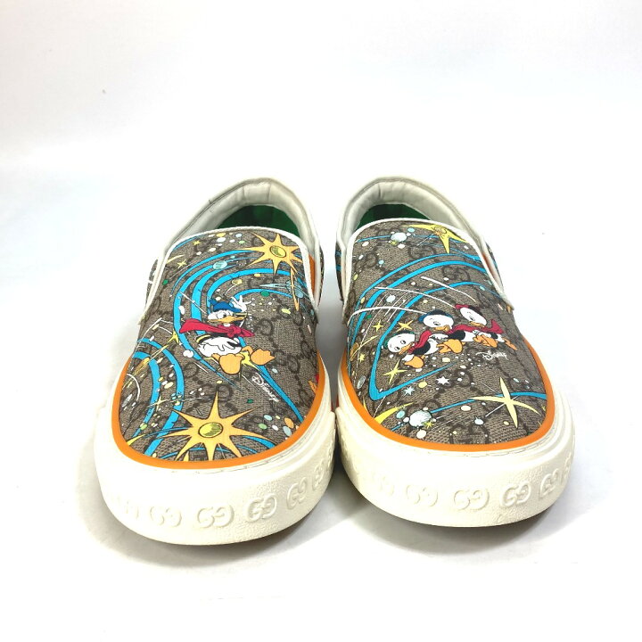 楽天市場】GUCCI グッチ ディズニー DISNEY ドナルドダック GG 靴 