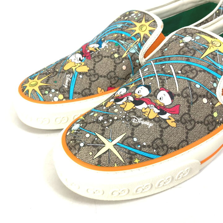 楽天市場】GUCCI グッチ ディズニー DISNEY ドナルドダック GG 靴 