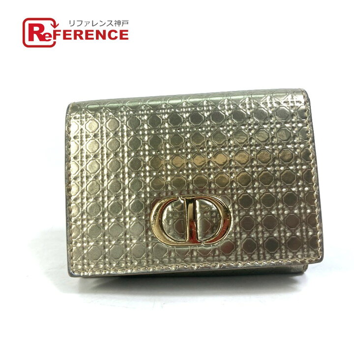楽天市場】Dior ディオール CDロゴ コンパクトウォレット 3つ折り財布  